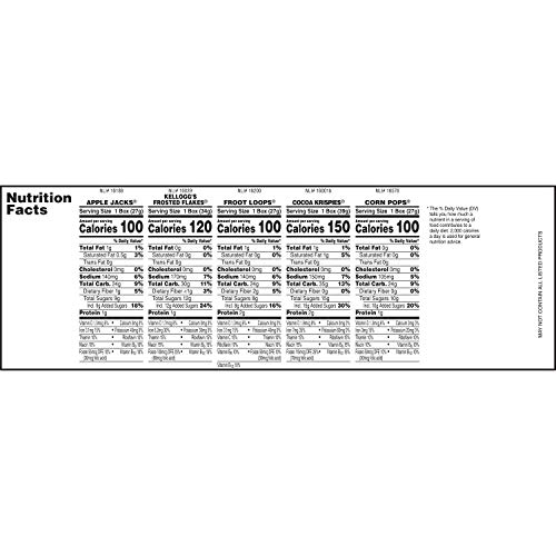 Kelloggs Fun Pak, Breakfast Cereal, Variety Pack, 8.56Oz Tray