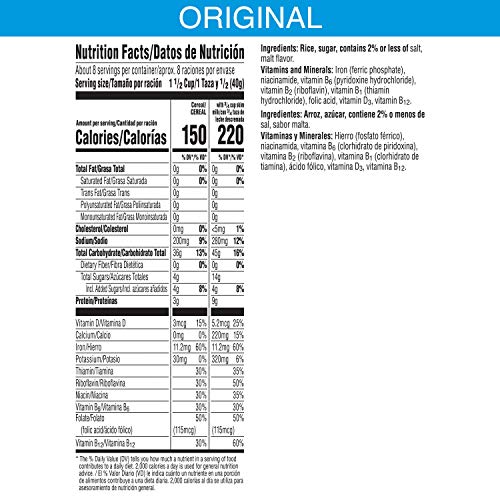 Kelloggs Rice Krispies, Breakfast Cereal, 12Oz Box