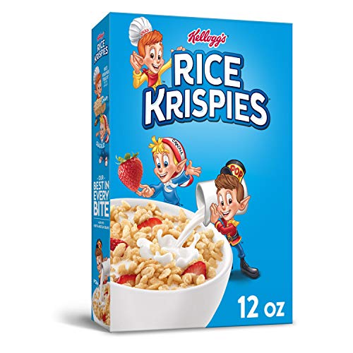 Kelloggs Rice Krispies, Breakfast Cereal, 12Oz Box