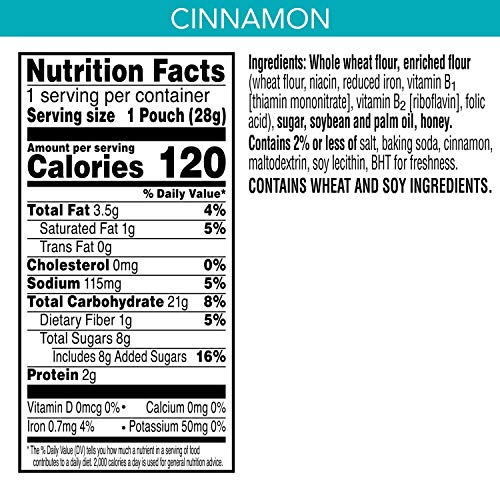 Kelloggs Scooby-Doo! Graham Cracker Snacks, Cinnamon, Made With