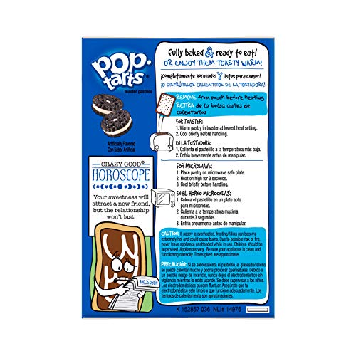 Pop-Tarts Breakfast Toaster Pastries, Frosted Cookies And Creme 