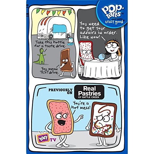 Pop-Tarts Breakfast Toaster Pastries, Frosted Cookies And Creme 