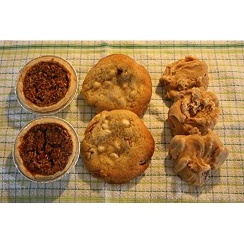 Gourmet Southern Sampler/Gift Box With Two Pecan Pies - Two Gian