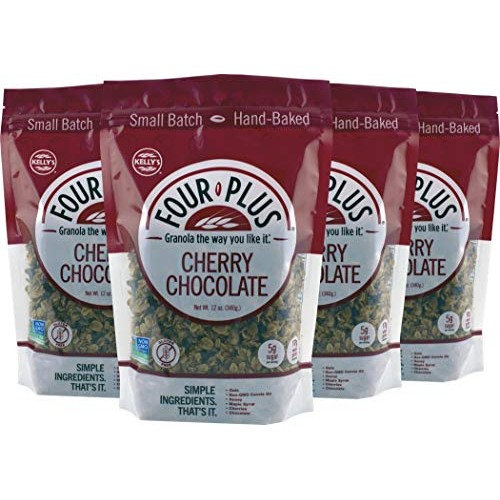 Kellys Four Plus Honey Maple Granola, 12 Oz, 4 Count. Best Tast