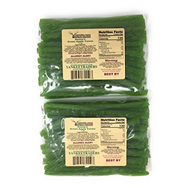 Green Apple Licorice Twists - 2 LBS