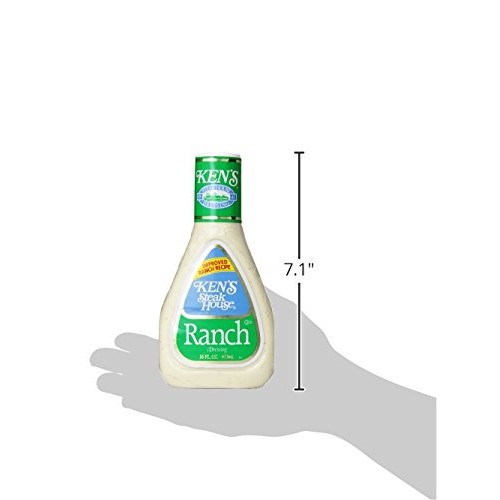 Kens Steak House, Ranch Salad Dressing, 16Oz