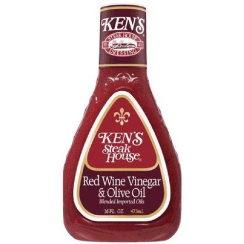 Kens Red Wine Vinegar &Amp; Olive Oil Dressing 16 Oz Pack Of 3