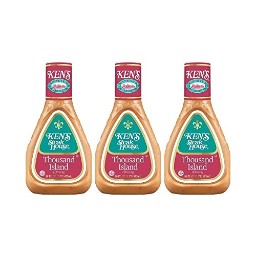 Kens Steak House Thousand Island Salad Dressing 16 Oz Pack Of 3