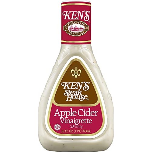 Kens Steak House Apple Cider Vinaigrette Dressing 16 Fl Oz , P