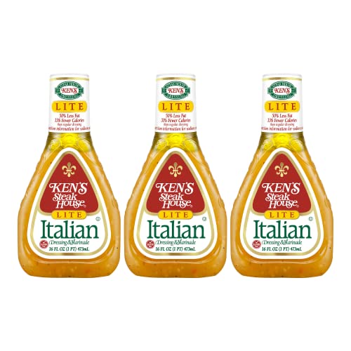 Kens Steak House Lite Italian Dressing &Amp; Marinade 16 Fl Oz, Pa