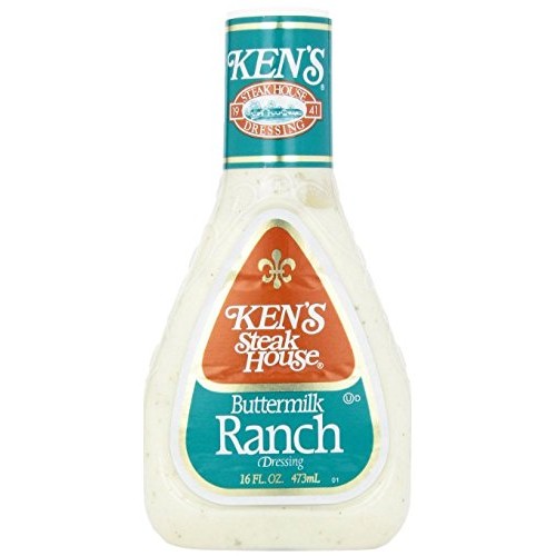 Kens Buttermilk Ranch Dressing 16 oz, Gluten Free Pack of 2