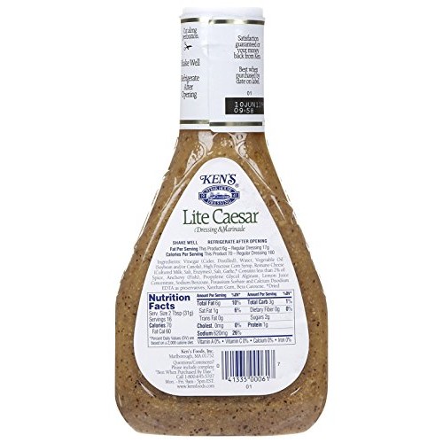 Kens Light Caesar Dressing, 16 Ounce, 2 Pk