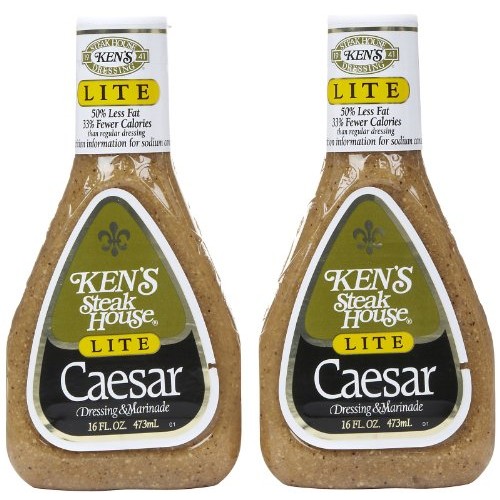 Kens Light Caesar Dressing, 16 Ounce, 2 Pk