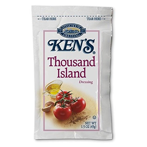 Kens Salad Dressing 7 Packets Thousand Island Dressing
