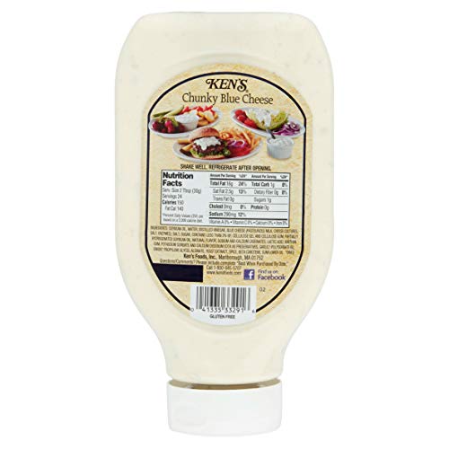 Kens Steak House Dressing Topping &Amp; Spread Chunky Blue Cheese -