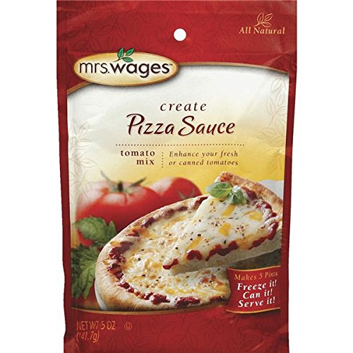 Mrs. Wages Pizza Sauce Tomato Canning Mix, 5 Ounce Package Valu