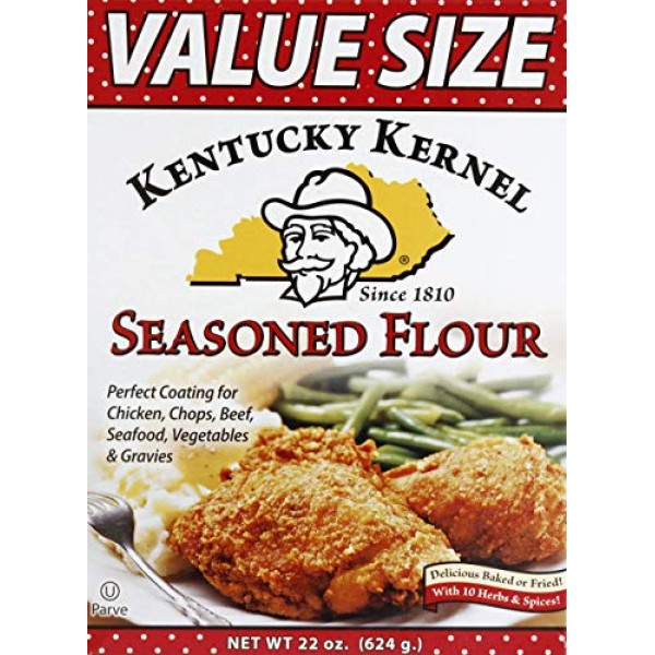 Kentucky Kernel Seasoned Flour, 22 Ounce, Pack of 6