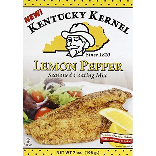 Kentucky Kernel Lemon Pepper Seasoned Coating Mix, 7 Ounce Pack