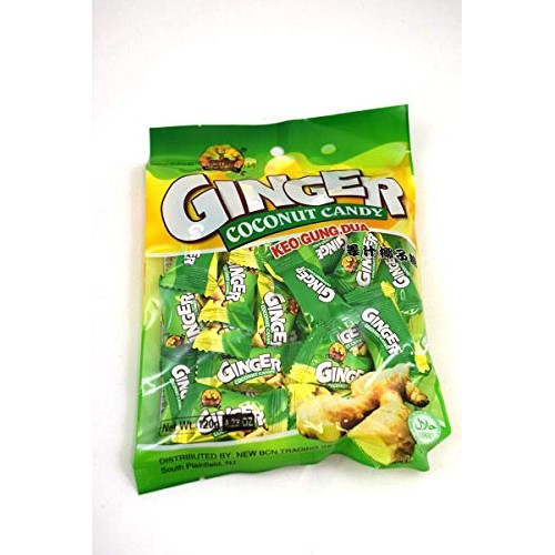 Ginger Coconut Hard Candy Keo Gung Dua 4.23 oz 120g X 6 bags