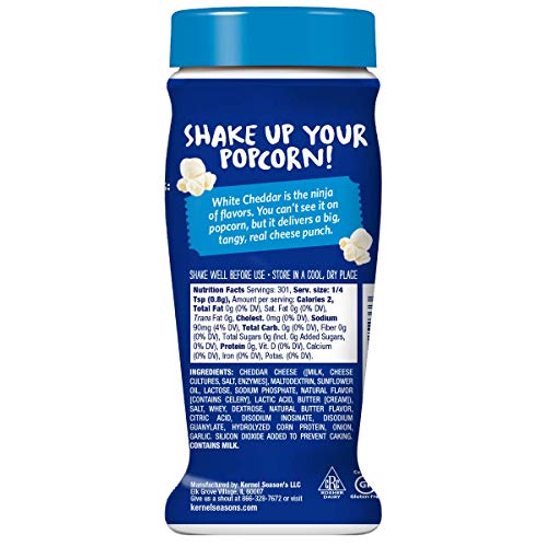 Kernel Seasons White Cheddar Seasoning, 8.5 Ounce Shakers Pack