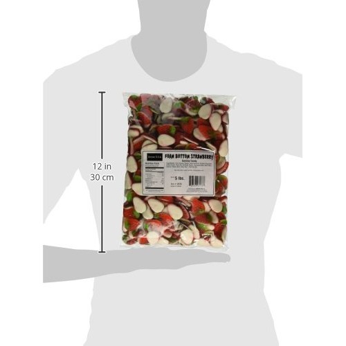 Kervan Gummy Candy, Foam Bottom Strawberry Gummi Candy Bulk Bag,