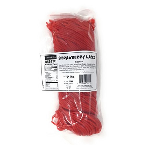 Kervan Strawberry Licorice Laces, 2 Pound