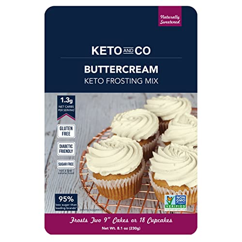 Buttercream Keto Frosting Mix by Keto and Co | Just 0.5g Net Car...