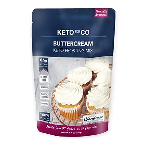 Buttercream Keto Frosting Mix by Keto and Co | Just 0.5g Net Car...