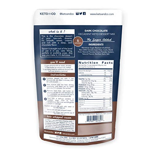 Dark Chocolate Decadent Keto Dessert Mix By Keto And Co | Just 1