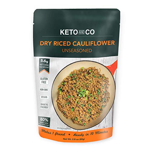 Dry Riced Cauliflower By Keto And Co | Unseasoned | Just 5.6G Ne