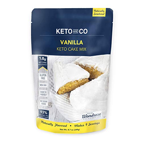 Keto And Co Vanilla Keto Cake Mix, 8.7 Oz
