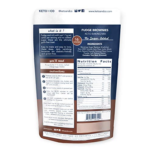 Keto Fudge Brownie Mix By Keto And Co | Just 1.1G Net Carbs Per