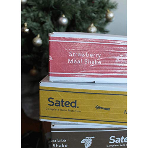 Sated Keto Meal Shake | 18G Protein| 30 Meal Kit |Just 1.3G Net