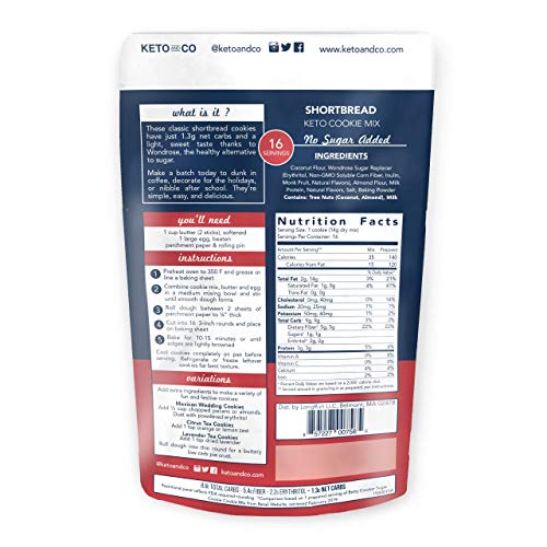 Shortbread Keto Cookie Mix By Keto And Co | Just 1.3G Net Carbs