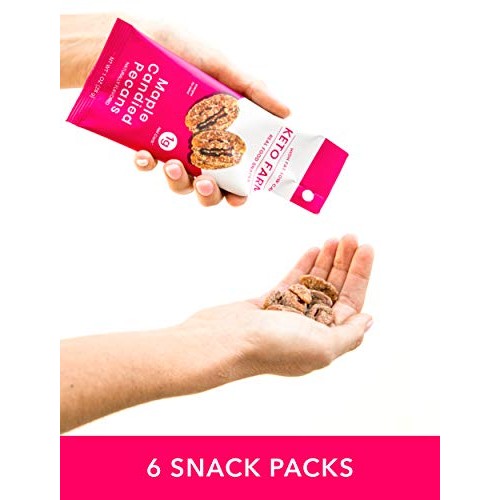 Keto Farms, Maple Candied Pecans, Keto Candy Snacks 1G Net Carb