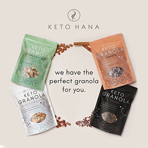Keto Hana Coconut & Almond Butter Granola Breakfast Cereal, Lo...