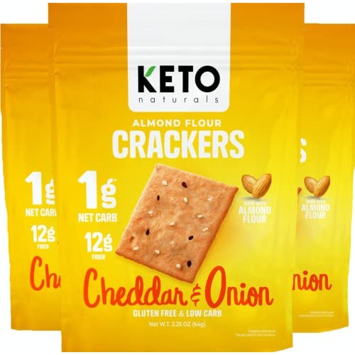 Keto Crackers low carb crackers Cheddar and Onion Keto friendl...