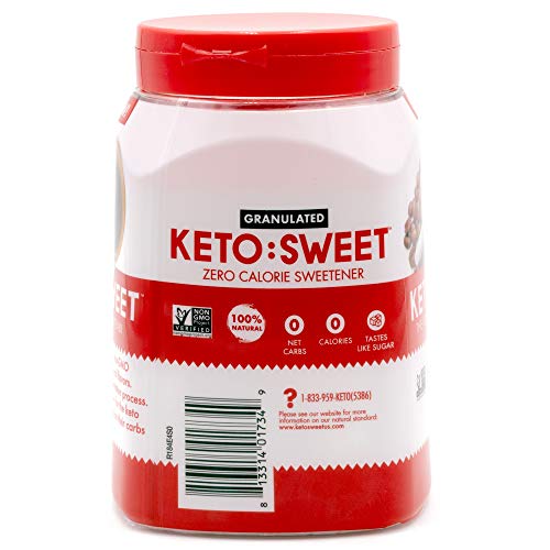 Keto Sweet Ultimate Keto Sugar Alternative, Resealable Jar 19 Oz