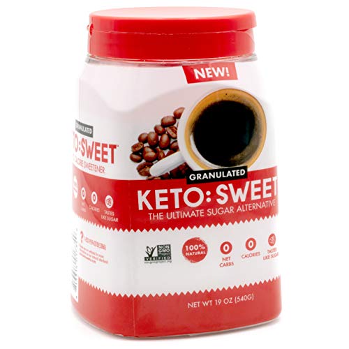 Keto Sweet Ultimate Keto Sugar Alternative, Resealable Jar 19 Oz