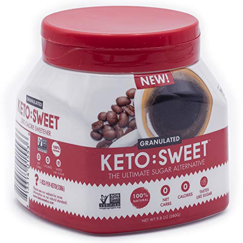 Keto:Sweet Ultimate Keto Sugar Alternative, Unflavored, 9.8 Ounce