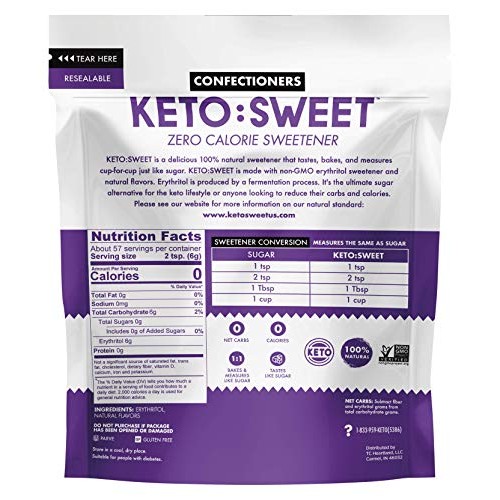 Keto:Sweet Ultimate Sugar Alternative 100% Natural Erythritol Co