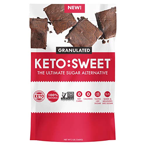 Keto:Sweet Ultimate Sugar Alternative, 100% Natural Erythritol,