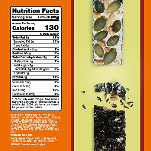 Keto Valley Seaweed Snacks - 3g Net Carbs - Roasted Sweet Pumpki...