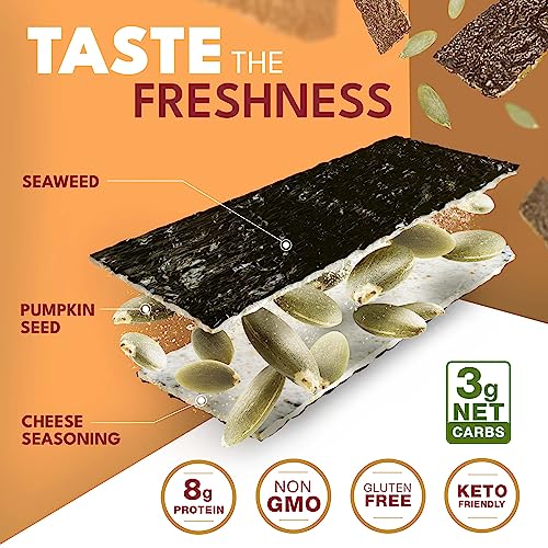 Keto Valley Seaweed Snacks - 3g Net Carbs - Roasted Sweet Pumpki...