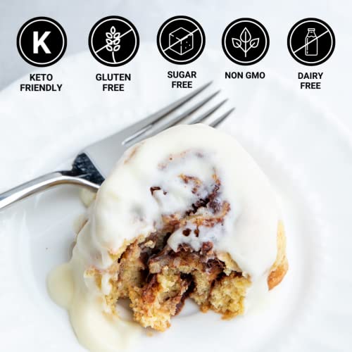 KetoBakes Low Carb Cinnamon Roll Mix - 4g Net Carbs - Clean Keto...