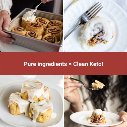 KetoBakes Low Carb Cinnamon Roll Mix - 4g Net Carbs - Clean Keto...