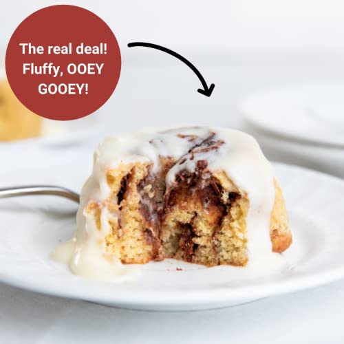KetoBakes Low Carb Cinnamon Roll Mix - 4g Net Carbs - Clean Keto...