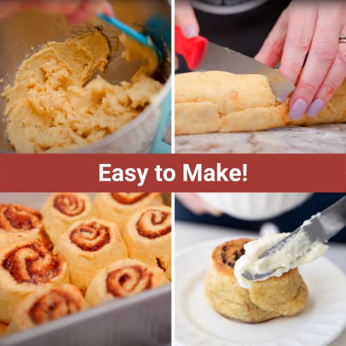 KetoBakes Low Carb Cinnamon Roll Mix - 4g Net Carbs - Clean Keto...