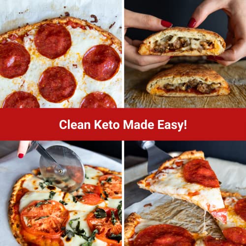 KetoBakes Low Carb Pizza Crust Mix - 2g Net Carbs - Clean Keto a...