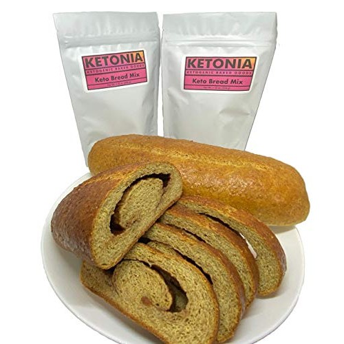 Ketonia Keto Bread Mix - 0 Net Carbs Per Slice - 2 Large Loaves Ketonia Keto Bread Mix - 0 Net Carbs Per Slice - 2 Large Loaves
